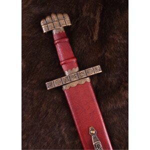 Viking sword Haithabu with scabbard, 9th century, Damascus blade