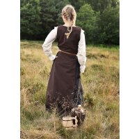 Ärmelloses Überkleid / Trägerkleid braun/schwarz "Jarle"