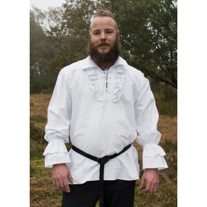 Medieval pirate shirt white "Henry" size S