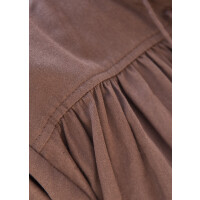 Medieval shirt brown, short sleeve, size S