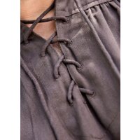 Medieval shirt brown, short sleeve, size M