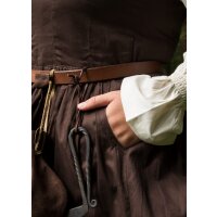 Medieval strap dress / overdress brown "Lene" size M