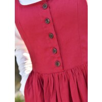 Medieval strap dress / overdress red "Lene" size M