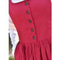 Medieval strap dress / overdress red "Lene" size L