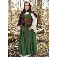 Medieval strap dress / overdress green "Lene" size S