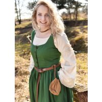 Medieval strap dress / overdress green "Lene" size M