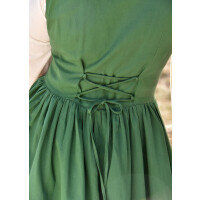 Medieval strap dress / overdress green "Lene" size M