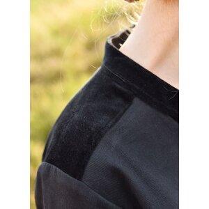 Medieval dress black with velvet details "Meira" size XL