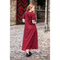 Sommerkleid Rot/Natur "Denise" S