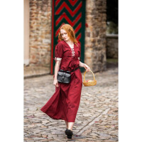 Summer dress red / nature "Denise" XXL