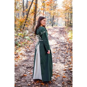Mittelalterliches Kleid Grün/Natur "Larina" S