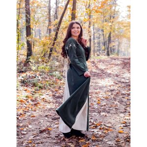 Medieval dress green/nature "Larina" L