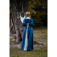 Mittelalterliches Kleid Blau/Natur "Larina"