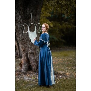 Medieval dress blue / nature "Larina" S