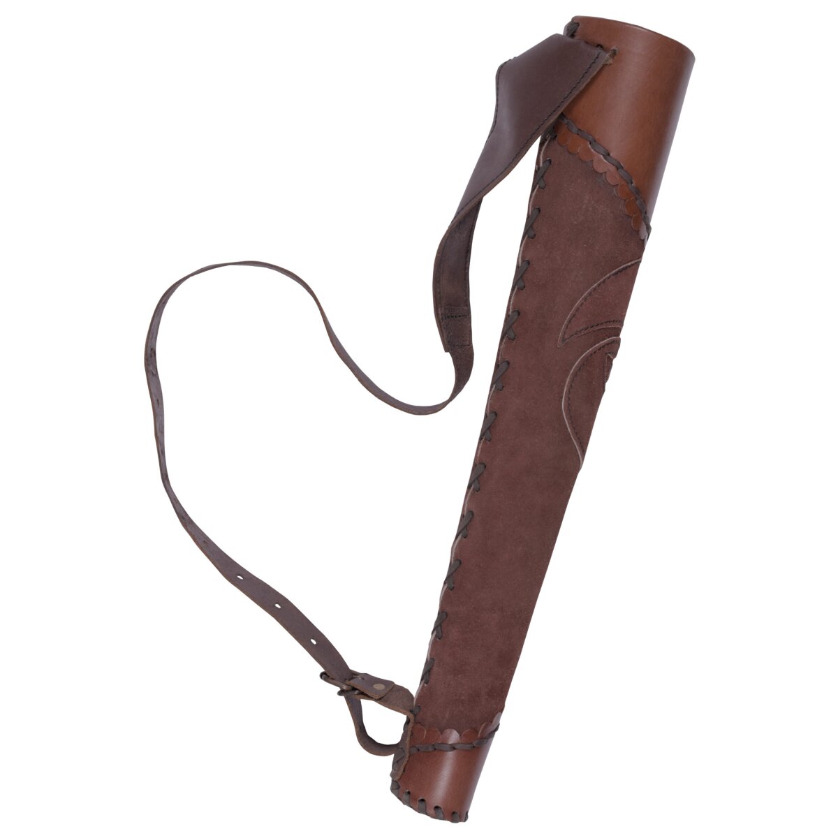 Brown suede quiver