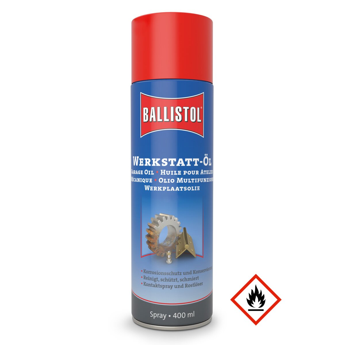 Olio per officina Ballistol USTA Spray, 400 ml