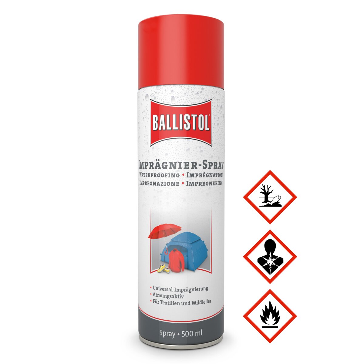 Ballistol Pluvonin spray dimprégnation, 500 ml