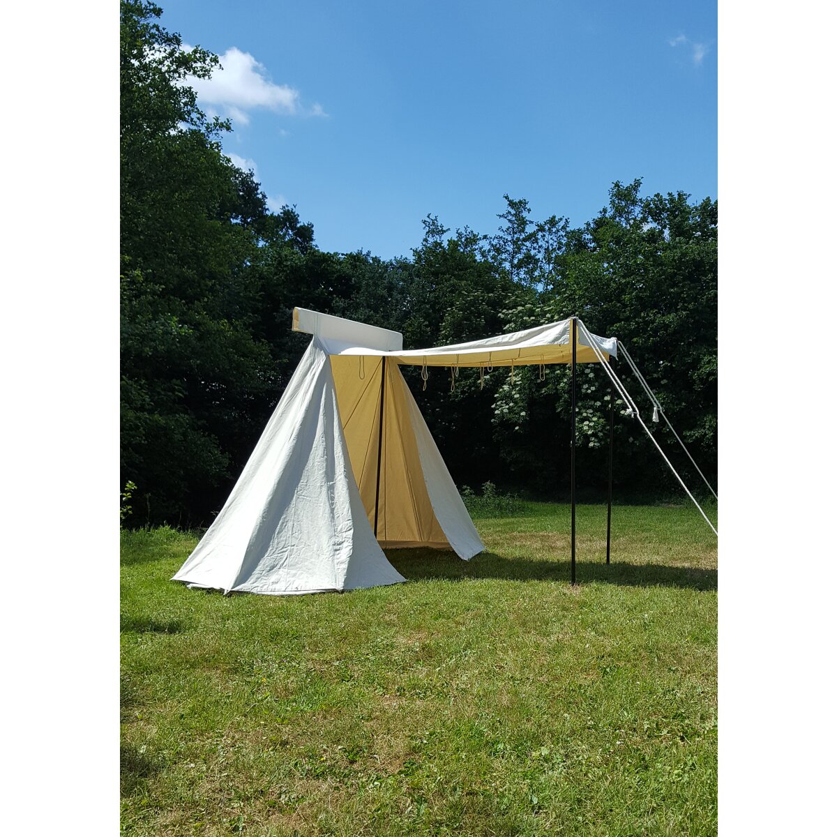 Saxon trader tent, 4 x 2.5 m, 425 gsm, natural color