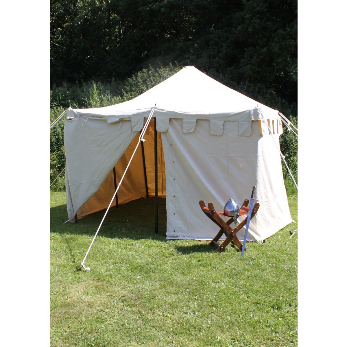 Tenda Herold, 4 x 4 m, 425 g/m², colore naturale