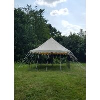 Ritterzelt Markward, 5 x 8 m, 425 gsm, natur