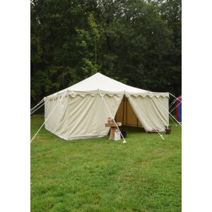 Knight tent Herold, 6 x 6 m, 425 gsm, natural color