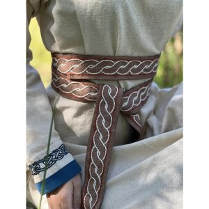 Viking belt brown cotton, "Elina"