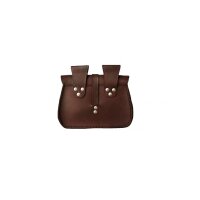 Leather belt bag brown