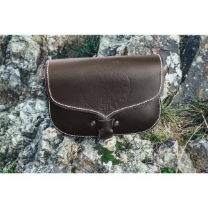 Viking belt bag brown leather &quot;Folkvar&quot;...