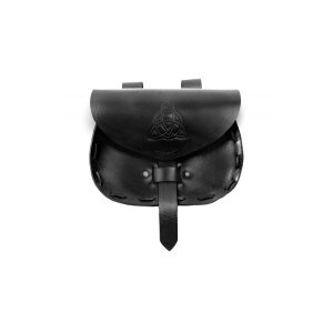 Leather belt bag black &quot;Erin&quot; with...