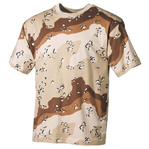 US T-Shirt, short-sleeved, 6 colour desert, 170 g/m²