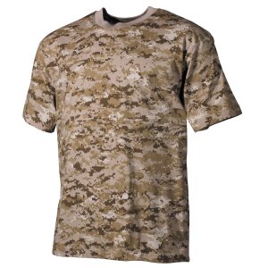 US T-Shirt, short-sleeved, digital desert, 170 g/m&sup2;