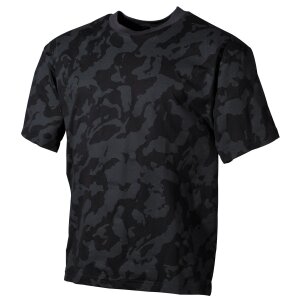 Outdoor T-Shirt, halbarm, night- camo, 170 g/m&sup2;