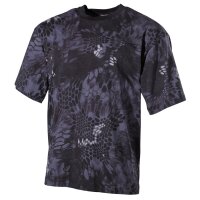 Outdoor T-Shirt, halbarm, snake black, 170 g/m²