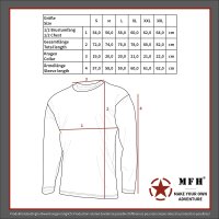 US Shirt, long-sleeved, woodland, 170 g/m²