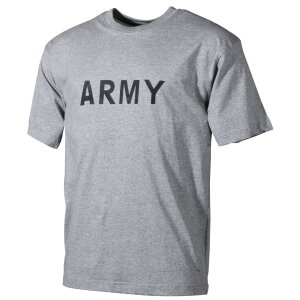 T-Shirt, bedruckt, &quot;Army&quot;, grau