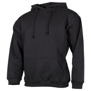 Kapuzen Sweatshirt, 340 g/m&sup2;, schwarz