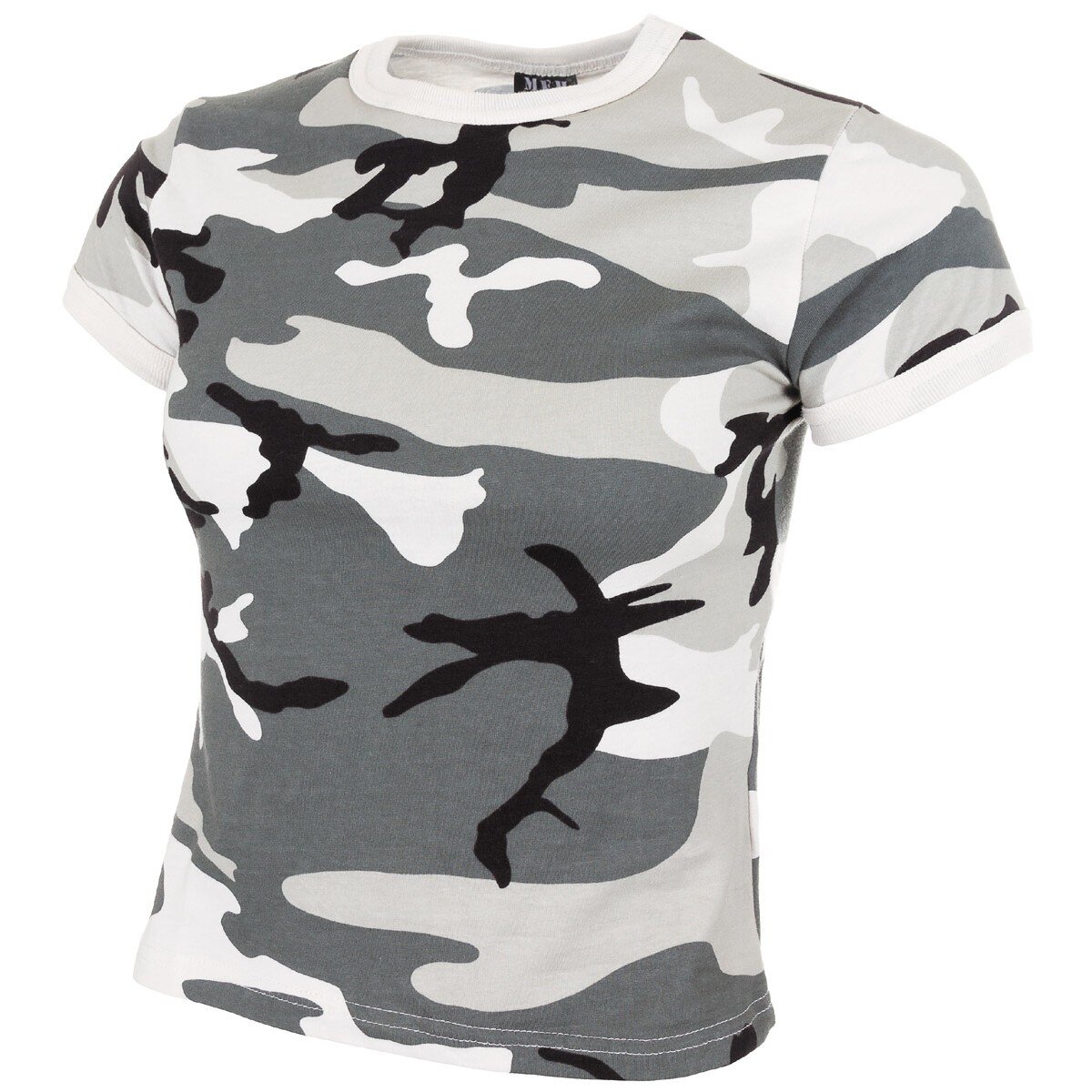 Outdoor Damen oder Girlie-Shirt Camouflage Schneetarn