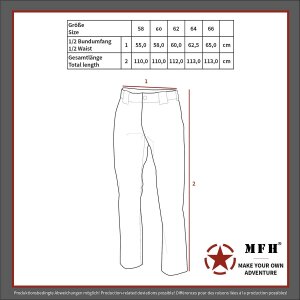 BW Field Pants, BW camo, 5 colours, large sizes