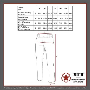 US Kampfhose, BDU, Rip Stop, schwarz