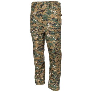 US Combat Pants BDU, Rip Stop, digital woodland