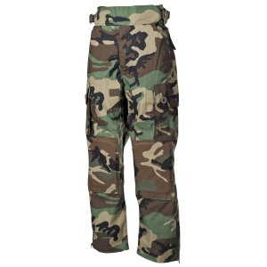 Pantalon de trekking Woodland motif camouflage avec Rip Stop