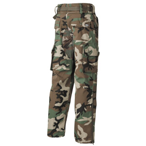 Pantalon de trekking Woodland motif camouflage avec Rip Stop