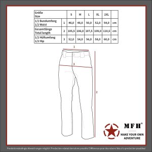Multifunctional Pants, black, microfibre, leg pockets