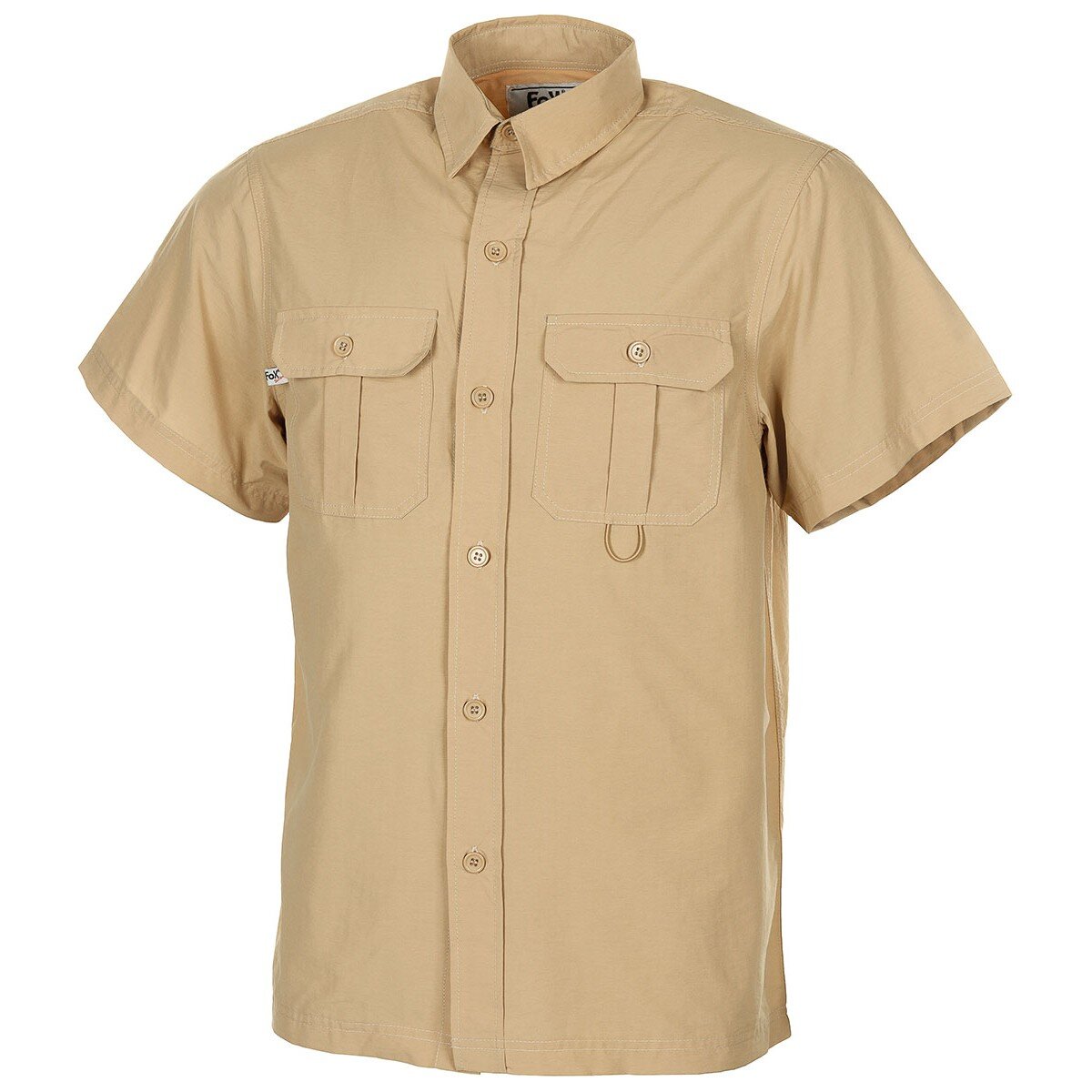 Outdoor Hemd, kurzarm, khaki, Microfaser