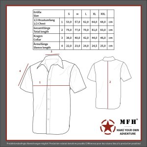 Outdoor Shirt, short-sleeved, khaki, microfibre