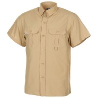 Outdoor Hemd, kurzarm, khaki, Microfaser