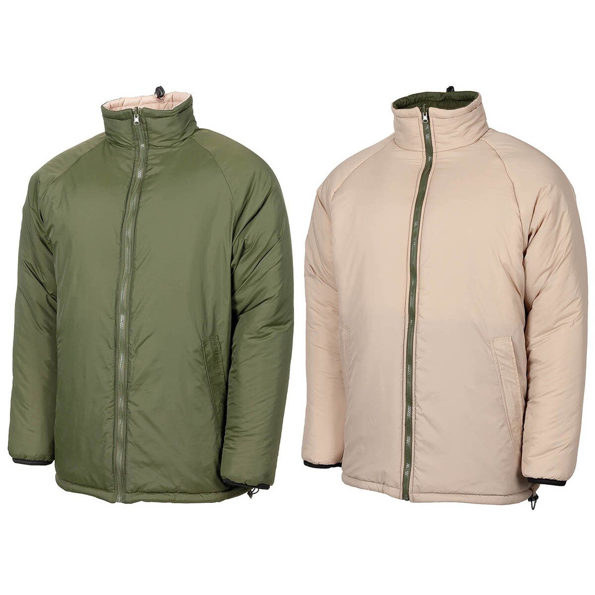 Veste thermique Outdoor, réversible, olive/kaki,...