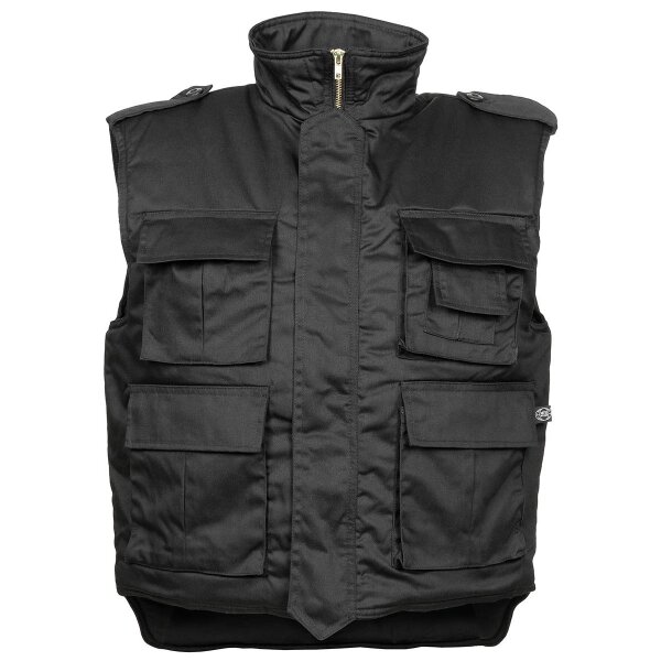 US Quilted Vest, "Ranger",  black, large sizes