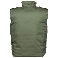 US Quilted Vest, "Ranger",  OD green, large sizes