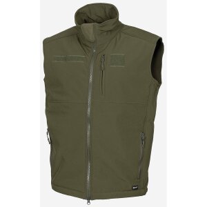 gilet Soft Shell, "Allround", kaki